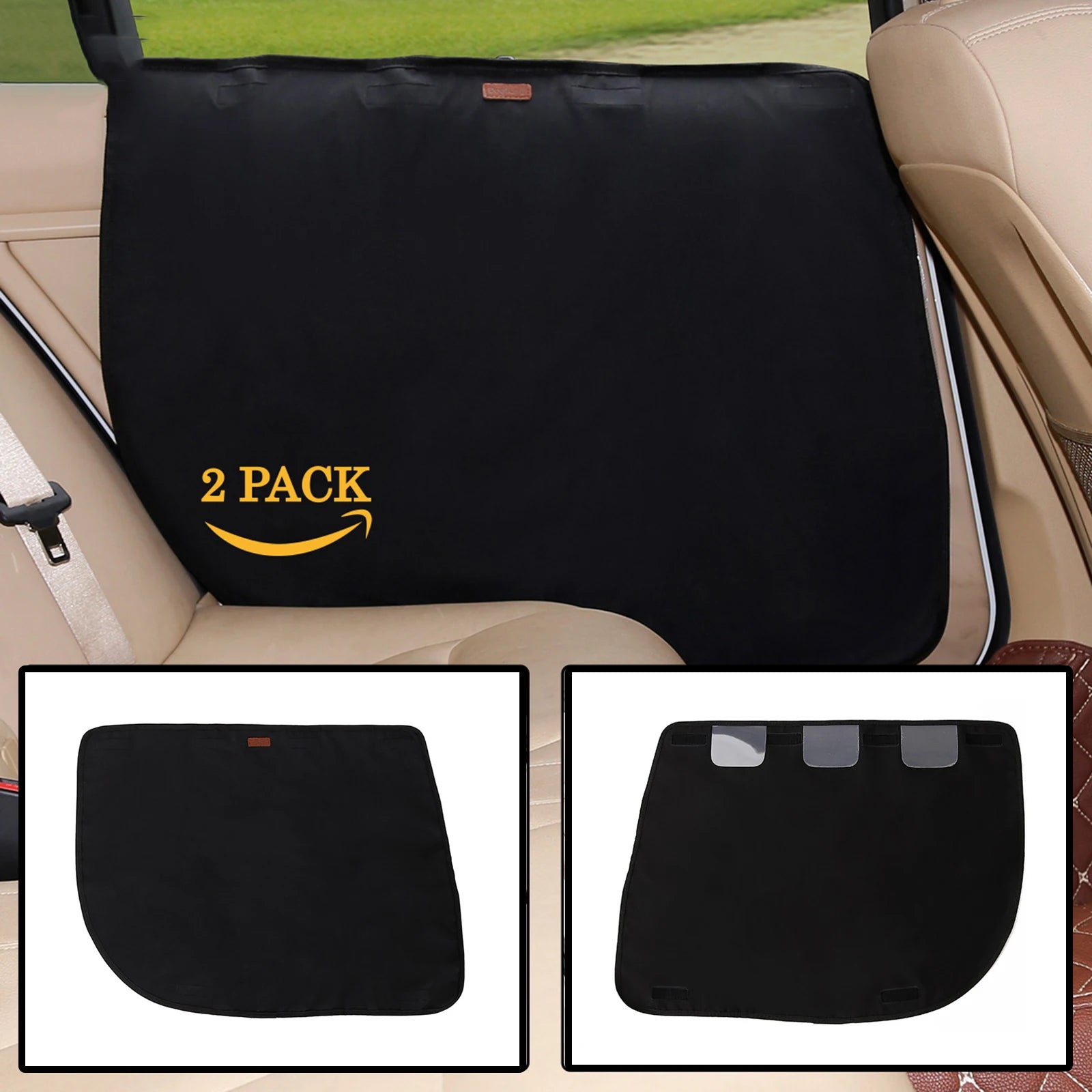 2-Pack Dog Car Door Protectors – Waterproof Scratch & Mud Guards