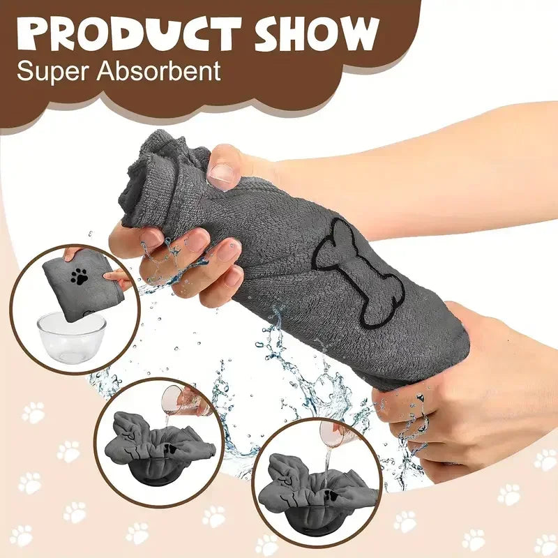 Dog Drying Towel – Quick-Dry Bath & Travel Towel