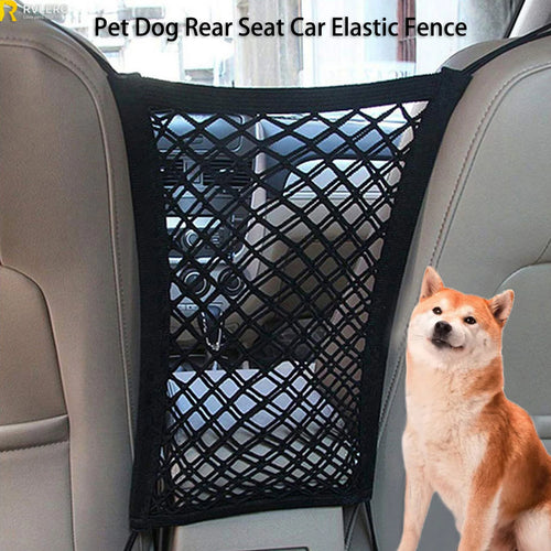 Dog Car Backseat Mesh Barrier – Stretchable Divider