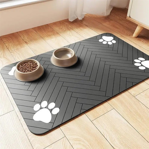 Absorbent Pet Feeding Mat – Quick-Dry Floor Protector