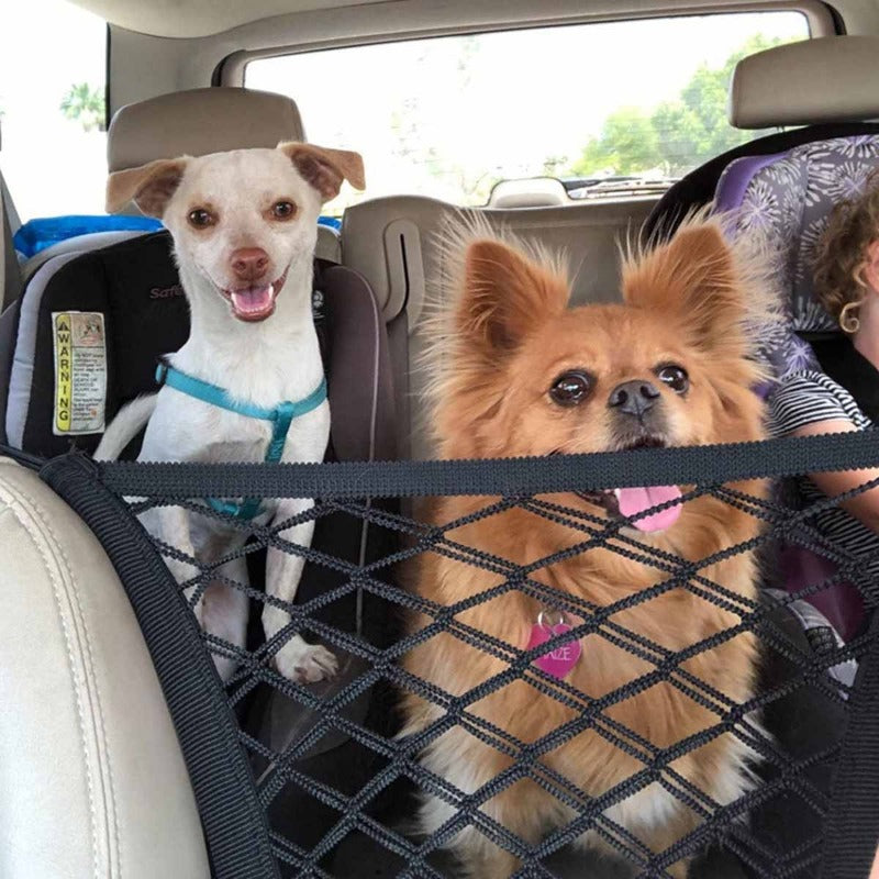 Dog Car Backseat Mesh Barrier – Stretchable Divider