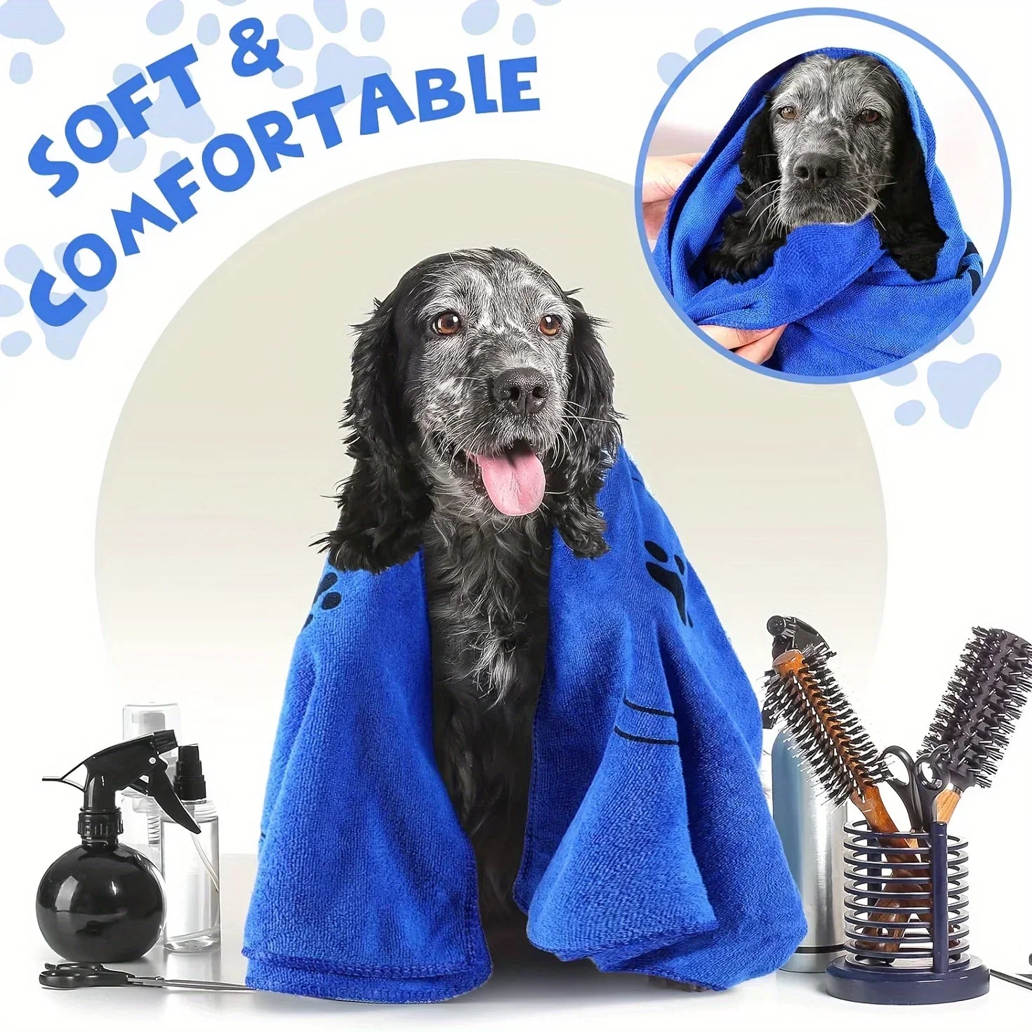 Dog Drying Towel – Quick-Dry Bath & Travel Towel